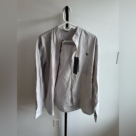 Men's Gray Button-Up Shirt size medium - Picture 1 of 6
